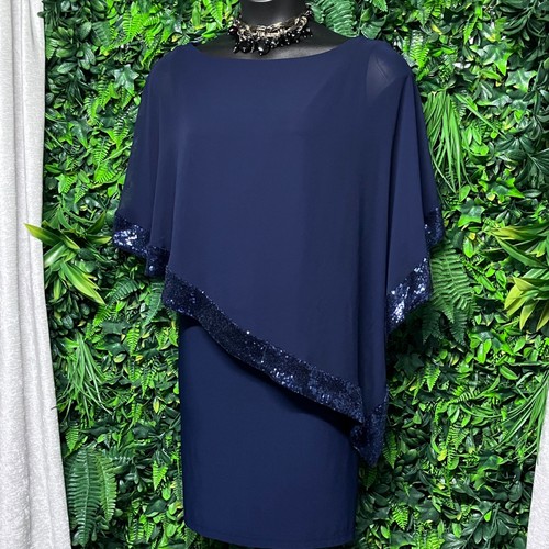 Xscape dress 20w navy - 20w,