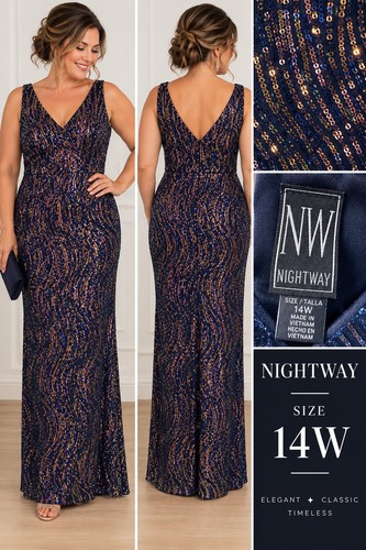 Nightway navy blue iridescent - navy,