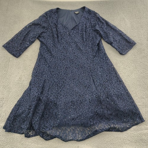 Slny womens 24w navy sequin - 24w,