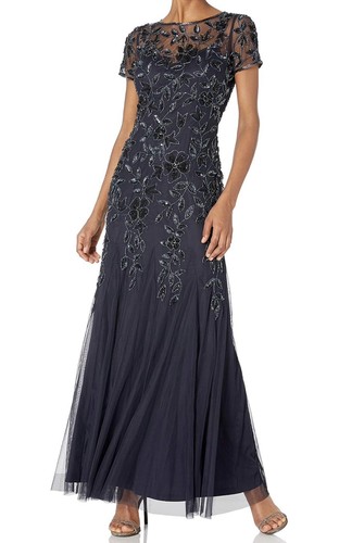 Adrianna papell gown navy - adrianna,