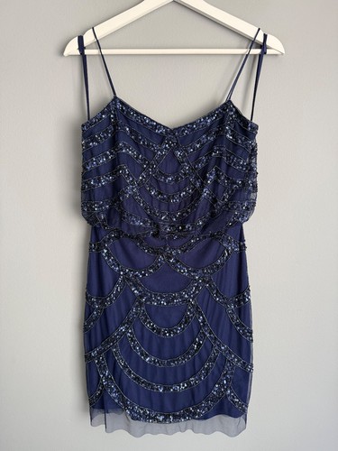 Aidan mattox navy - mattox, sequin